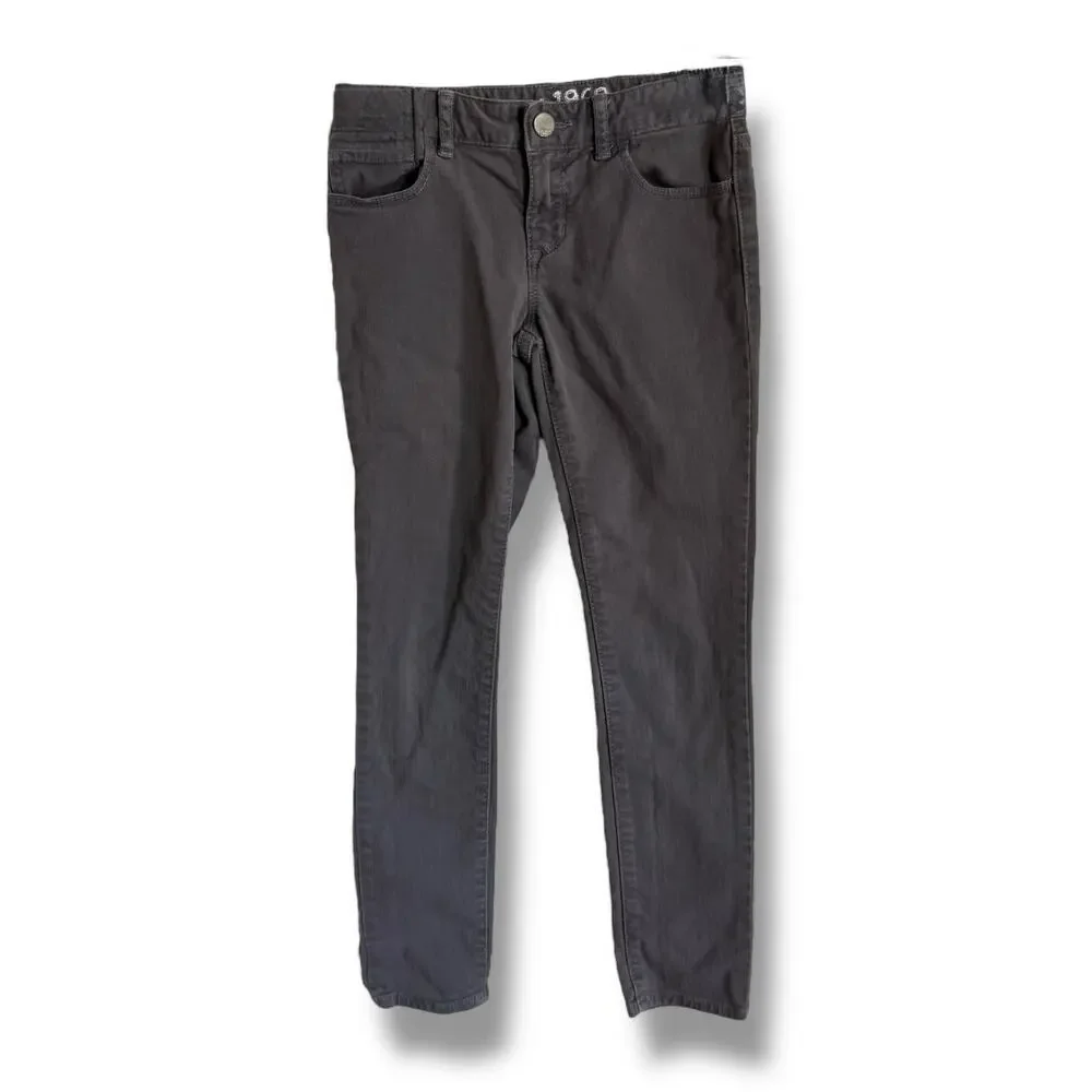 Gap Girls‎ Jeans Size 8 Super Skinny Gray Adjustable Waist